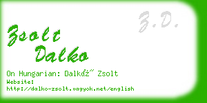 zsolt dalko business card